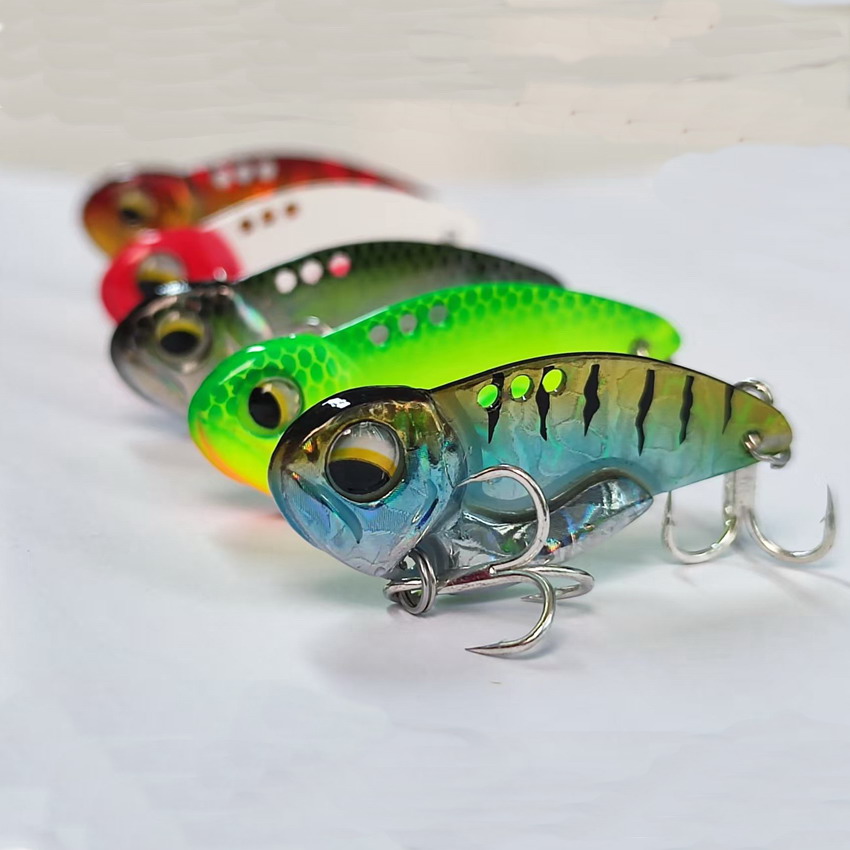 Fishing Lure Blade Bait - 6 pièces métal VIB leurres de