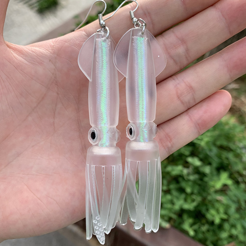 Fishing Lure Soft Plastic - Noctilucence/Tube de couleur calmar leurre souple