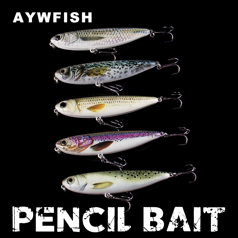 Fishing Lure Topwater - AYWFISH 9CM 11.8G crayon flottant leurre