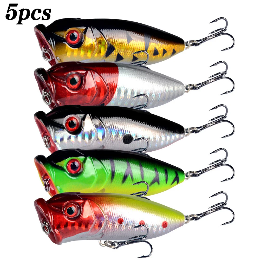 Fishing Lure Popper - 5 pièces leurres de pêche Popper