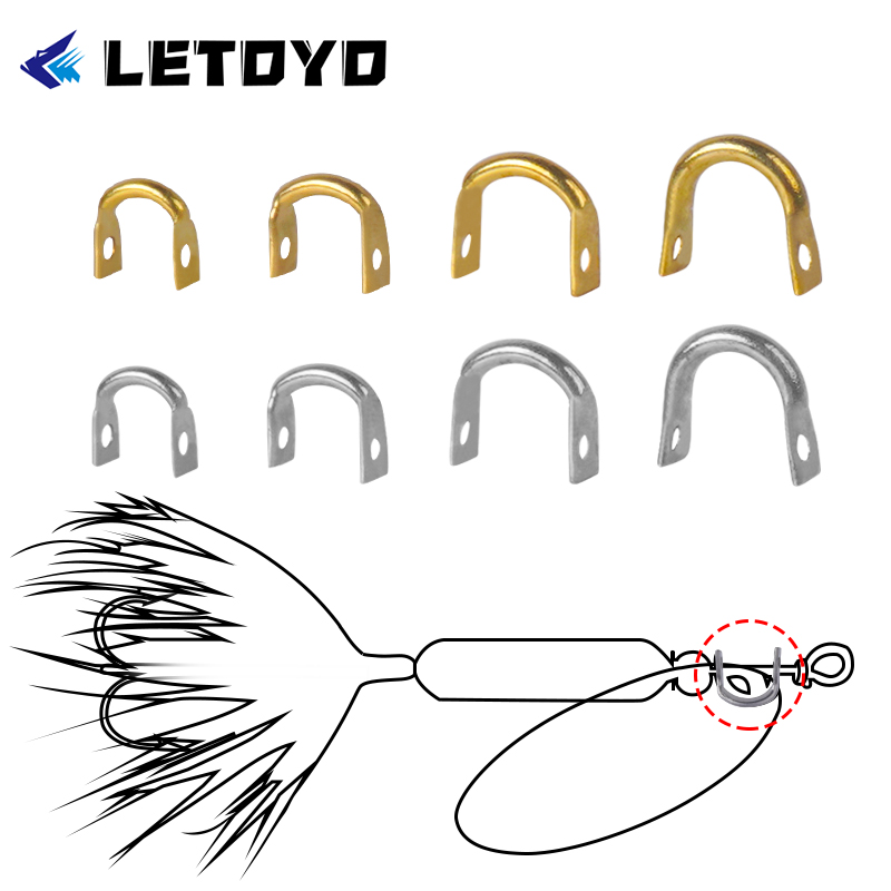 Fishing Lure Spinner - LETOYO 100 pièces chapeuses pliées en