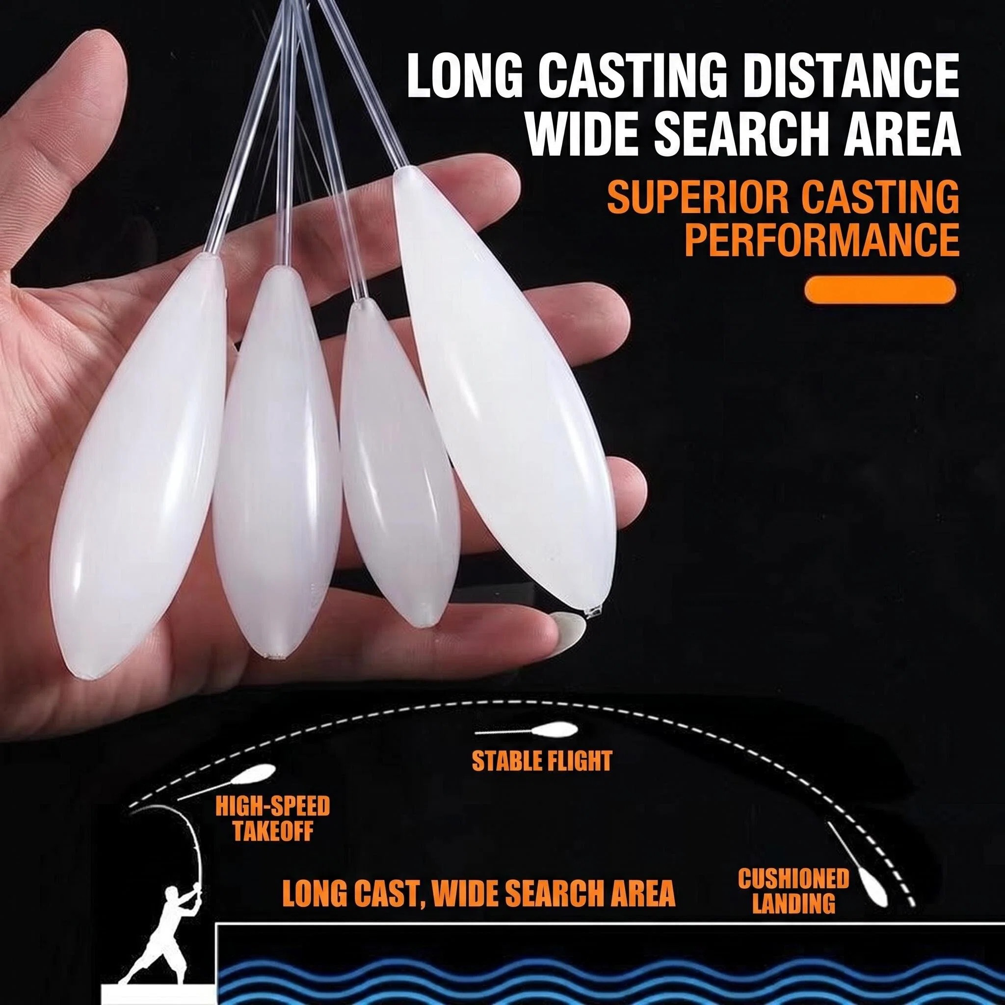 Fishing Lure Topwater - Flotteur de pêche à flottement lent