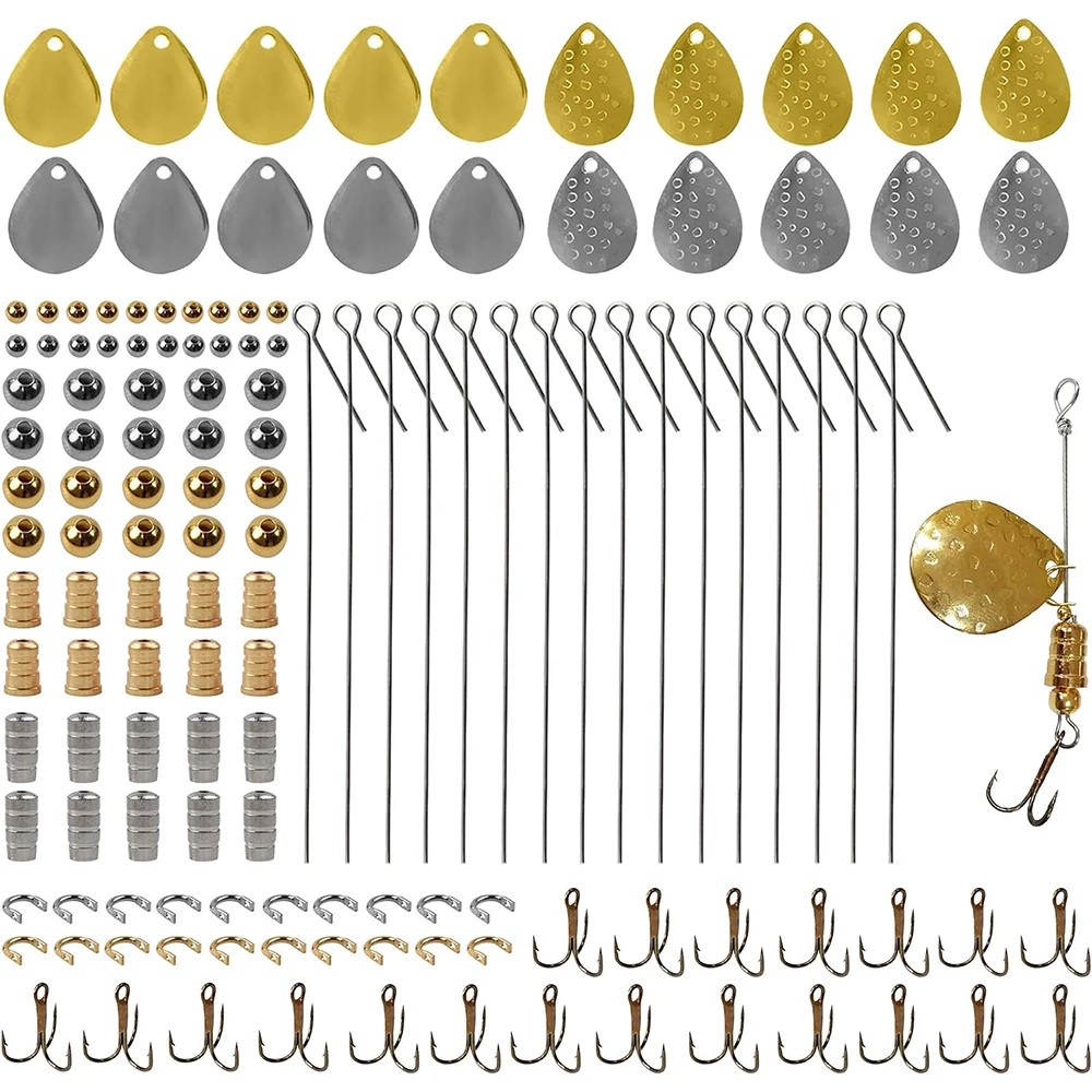 Fishing Lure Blade Bait - 140 pièces Kit de fabrication de