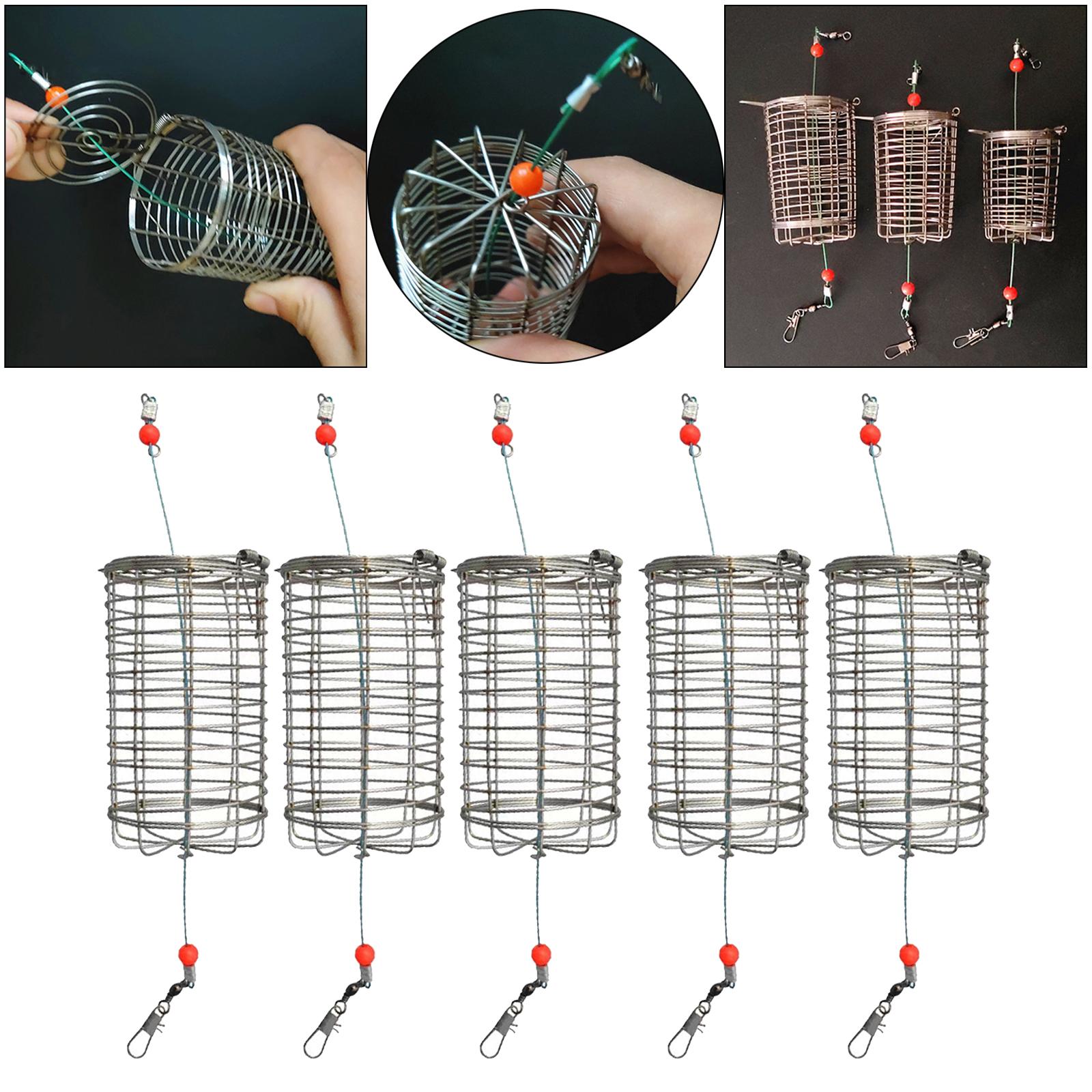 Fishing Lure Topwater - 5x solide feeder de pêche Cage