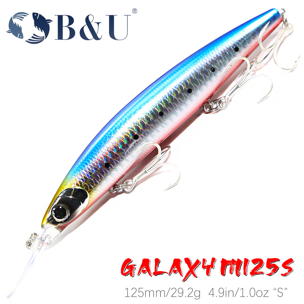 Fishing Lure Jerkbait - B & U-Leurre méné rigide coulant