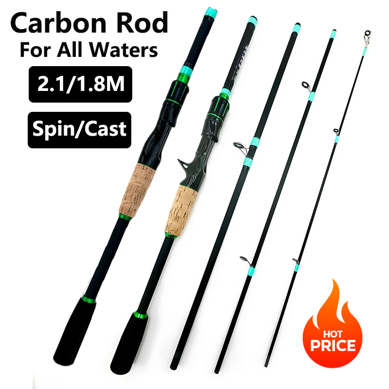 Fishing Lure Jig - Canne à pêche spinning pour leurres,