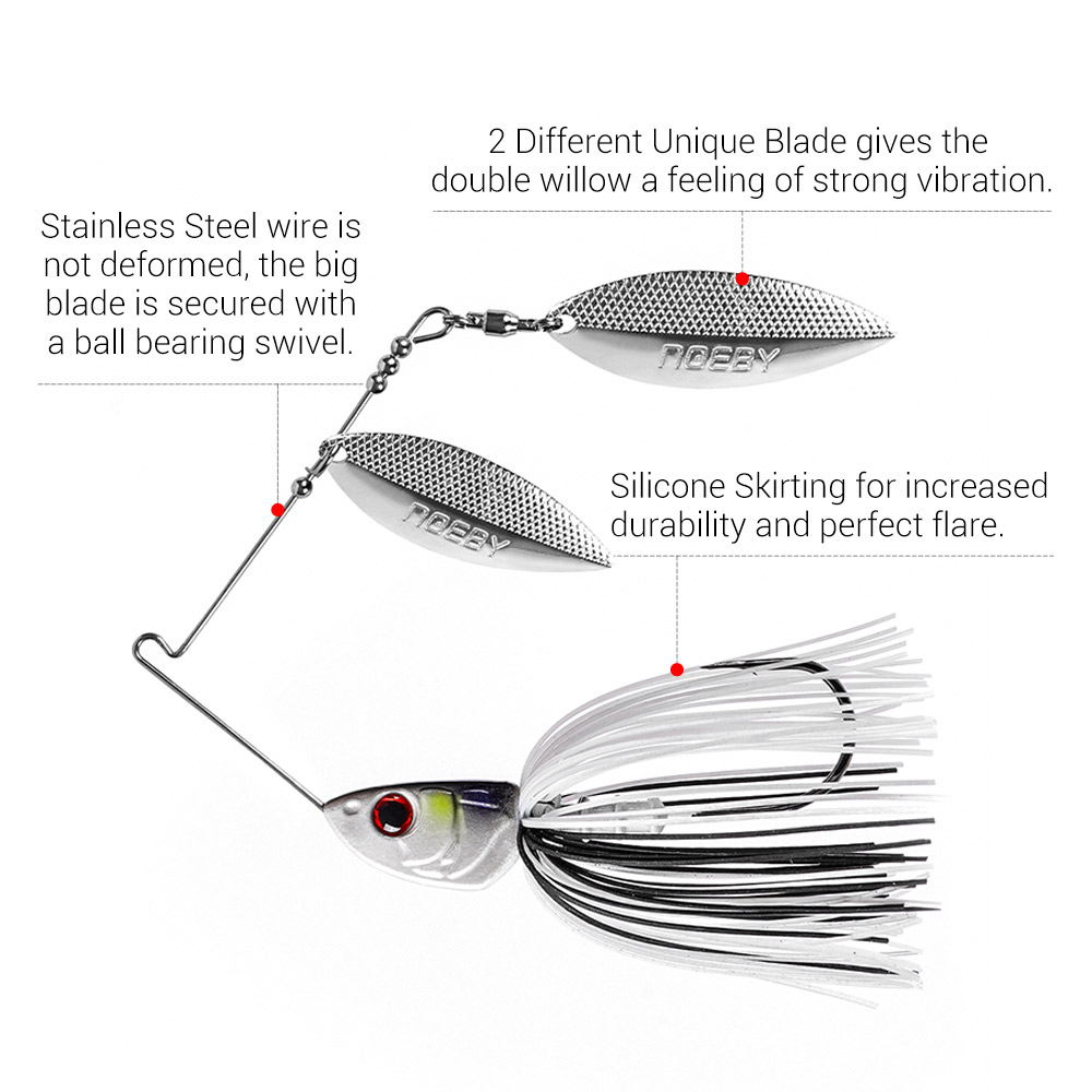 Noeby Spinnerbait 10.5g 14g 21 - Fishing Lure Blade Bait avis et prix