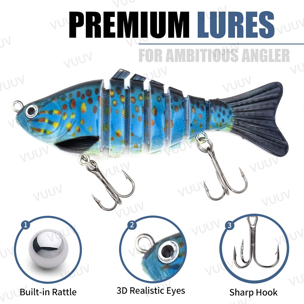 Lot de 10 leurres de pêche mul - Fishing Lure Swimbait avis et prix