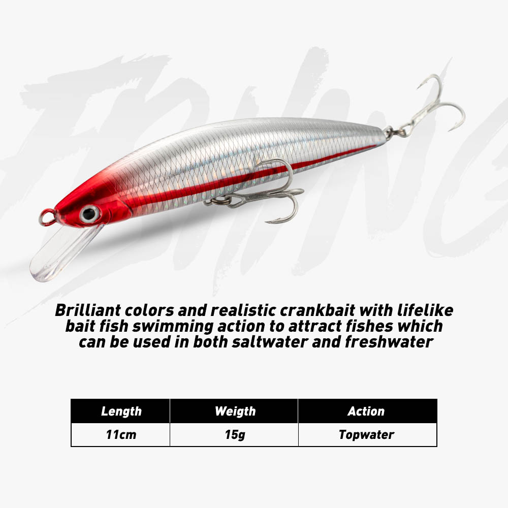 Leurre de pêche coulant méné 1 - Fishing Lure Jerkbait avis et prix