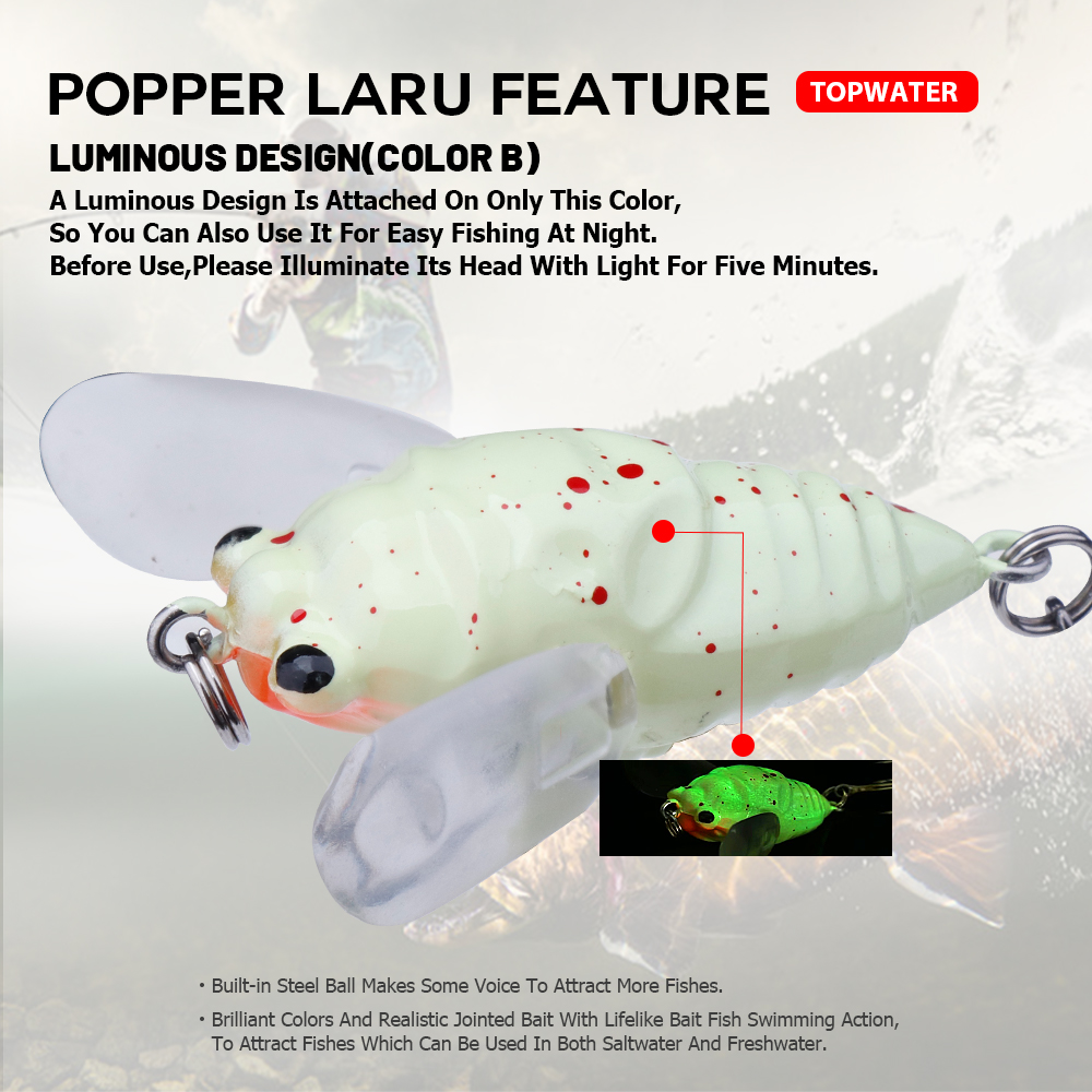 Agoie-Leurre Popper avec Ailes - Fishing Lure Topwater avis et prix