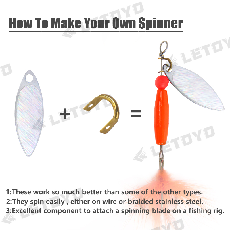 LETOYO 100 pièces chapeuses pl - Fishing Lure Spinner avis et prix