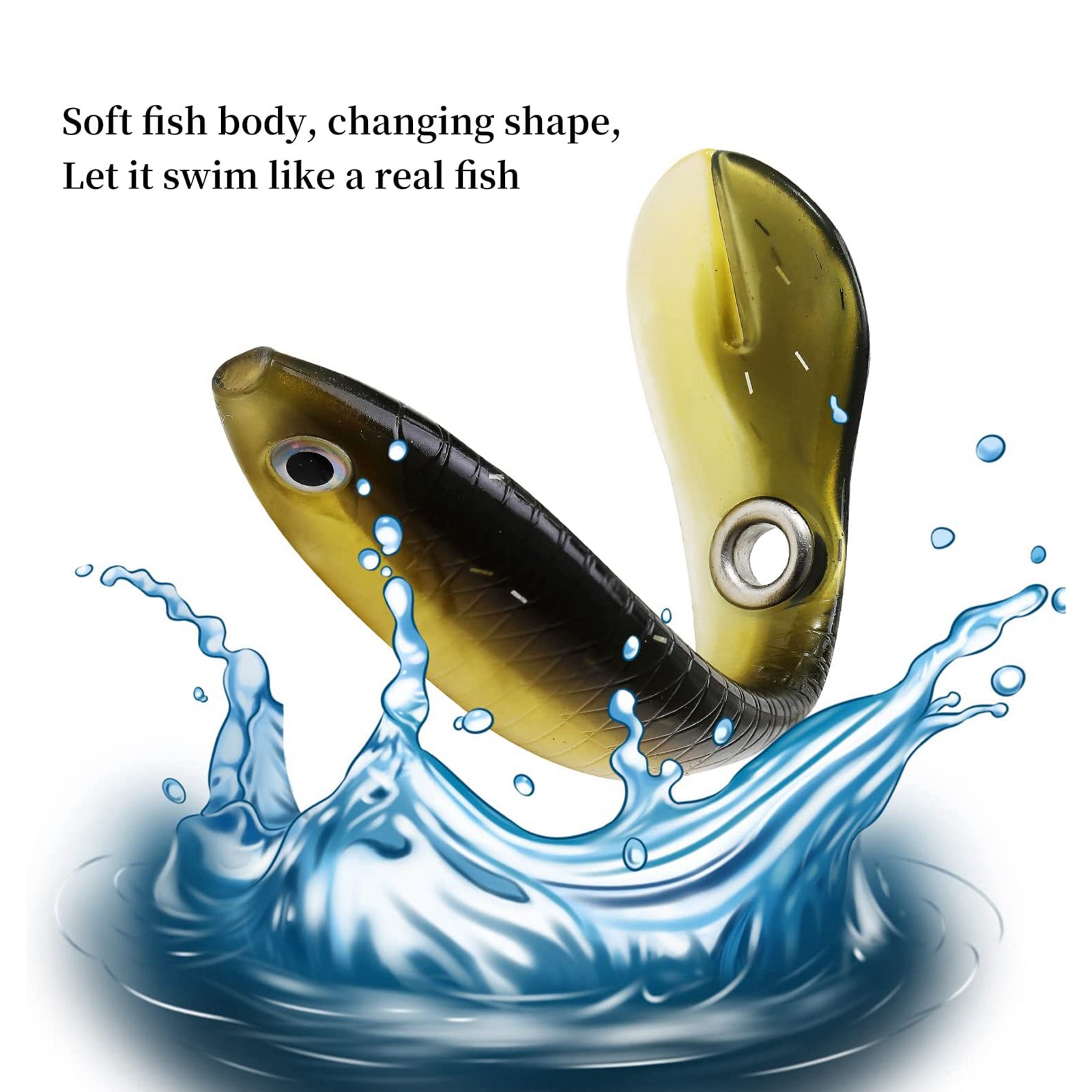 10 pièces leurre de pêche soup - Fishing Lure Swimbait avis et prix