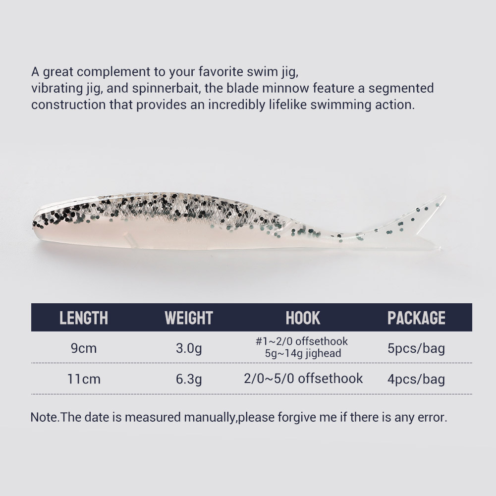 NOEBY leurre souple lame vairo - Fishing Lure Blade Bait avis et prix