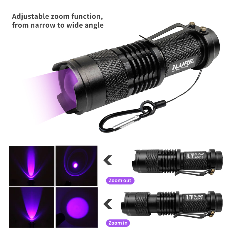 Mini lampe de poche UV 395nm,  - Fishing Lure Jig avis et prix
