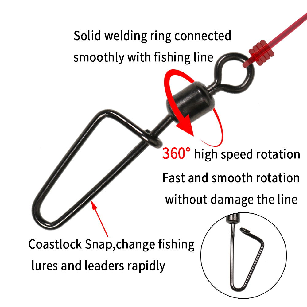 20 PIÈCES # 12 -1/0 Mousqueton - Fishing Lure Accessories avis et prix
