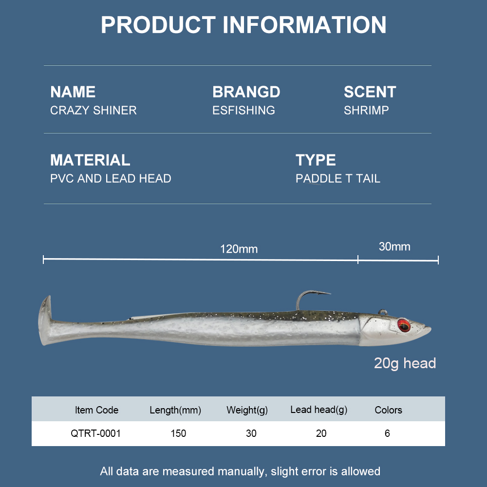 ESFISHING Leurre Souple Crazy  - Fishing Lure Swimbait avis et prix