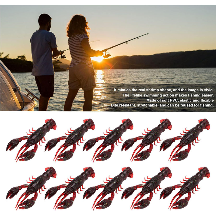 20 pièces écrevisses appâts ar - Fishing Lure Swimbait avis et prix