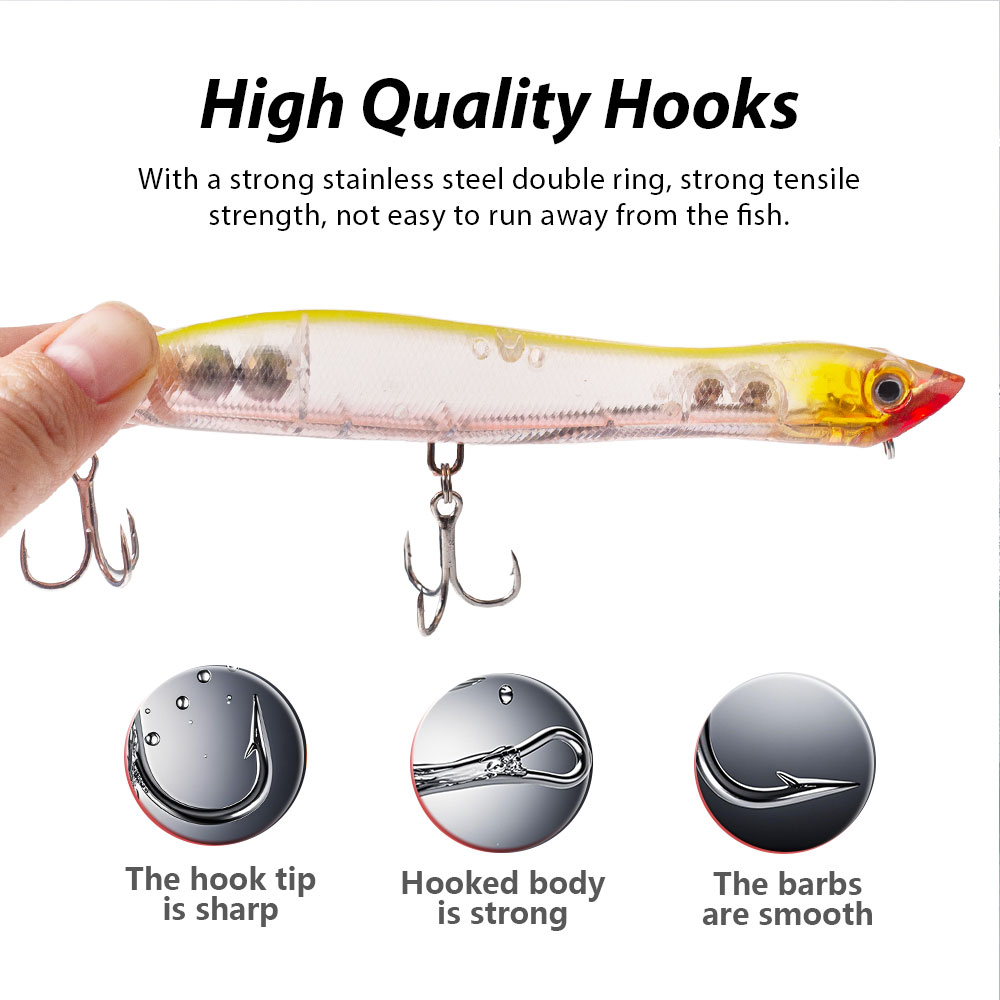Leurre de pêche flottant 120mm - Fishing Lure Topwater avis et prix